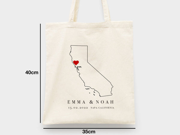Wedding Welcome Tote Bags – Personalized Bridal Party Gift Totes - Pamusan.com
