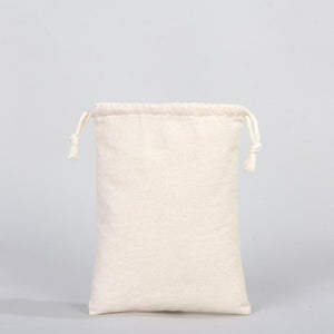 Wholasale Pouches 6"W x 8"H (15x20 cm) Cotton Muslin Bags - 100% Organic Cotton Double Drawstring - Non - Printed Cotton Muslin - Pamusan.com