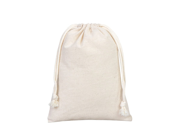 Wholasale Pouches 6"W x 8"H (15x20 cm) Cotton Muslin Bags - 100% Organic Cotton Double Drawstring - Non - Printed Cotton Muslin - Pamusan.com
