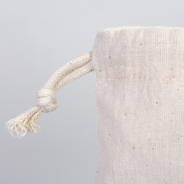Wholesale 10"W x 14"H (25 cm x 35 cm)" Organic Cotton Pouch Bags - Bulk Organic Cotton Double Drawstring Pouch Bags - No Print Cotton Pouch - Pamusan.com