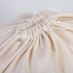Wholesale Cotton Pouch Bags - 8"W x 12"H (20 cm x 30 cm) Double Drawstring Pouch Bags - Cotton Vegetables Pouch Bag - Storage Cloth Bag - Pamusan.com