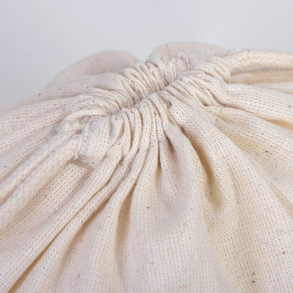 Wholesale Cotton Pouch Bags - 8"W x 12"H (20 cm x 30 cm) Double Drawstring Pouch Bags - Cotton Vegetables Pouch Bag - Storage Cloth Bag - Pamusan.com