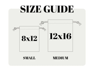 Wholesale Logo Printed Shoe Bags | Custom Drawstring Shoe Organizers | 2 Sizes | Cotton Pouch Shoe Bags with Black Ribbon - Pamusan.com