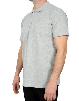 Wholesale Polo Collar T-Shirt Gray Color - Pamusan.com