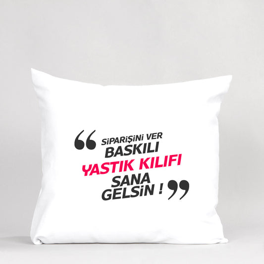 Pillow Cases 17" W x 17" H (43cm x 43 cm)  - White Customize)