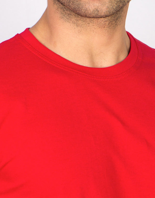 Basic T-shirt Red - Print