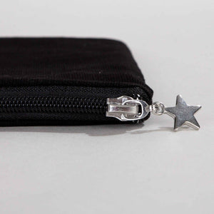 Zippered Clutch Bag – Black – 10" × 7" (25 × 18 cm) - 10 oz - Pamusan.com