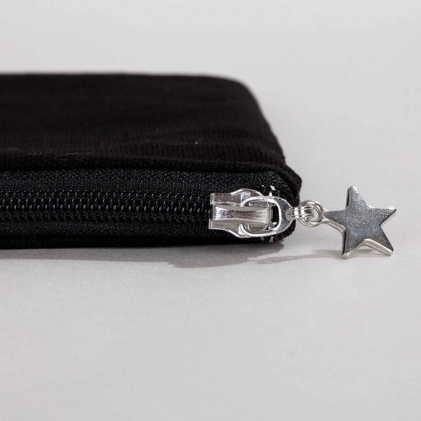 Zippered Clutch Bag – Black – 10" × 7" (25 × 18 cm) - 10 oz - Pamusan.com