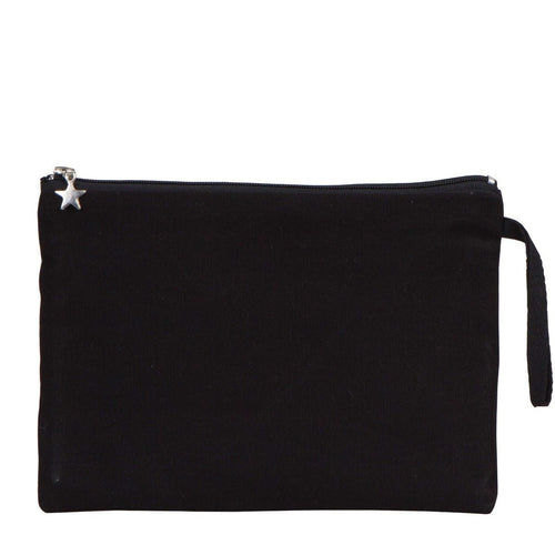 Zippered Clutch Bag – Black – 10" × 7" (25 × 18 cm) - 10 oz - Pamusan.com