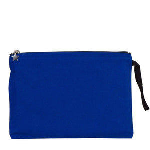 Zippered Clutch Bag – Blue – 10" × 7" (25 × 18 cm) - 10 oz - Pamusan.com