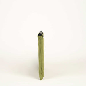 Zippered Clutch Bag – Green – 10" × 7" (25 × 18 cm) - 10 oz - Pamusan.com