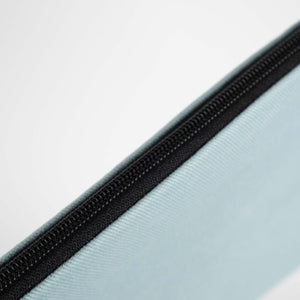 Zippered Clutch Bag – Light Blue – 10" × 7" (25 × 18 cm) - 10 oz - Pamusan.com