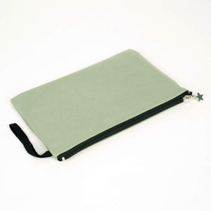 Zippered Clutch Bag – Mint Green – 10" × 7" (25 × 18 cm) - 10 oz - Pamusan.com