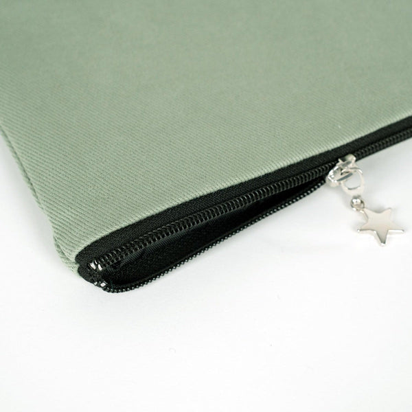 Zippered Clutch Bag – Mint Green – 10" × 7" (25 × 18 cm) - 10 oz - Pamusan.com