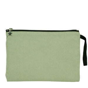 Zippered Clutch Bag – Mint Green – 10" × 7" (25 × 18 cm) - 10 oz - Pamusan.com