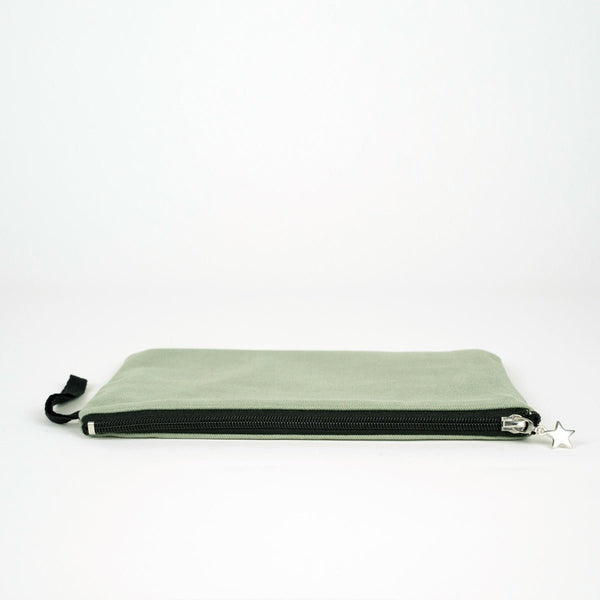 Zippered Clutch Bag – Mint Green – 10" × 7" (25 × 18 cm) - 10 oz - Pamusan.com