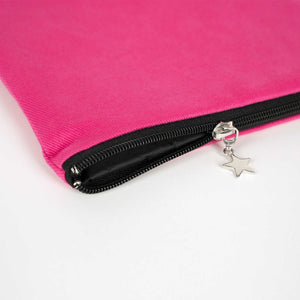 Zippered Clutch Bag – Pink – 10" × 7" (25 × 18 cm) - 10 oz - Pamusan.com