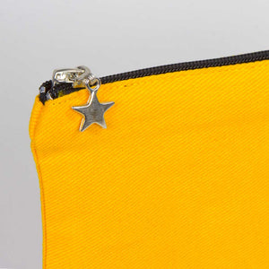 Zippered Clutch Bag – Yellow – 10" × 7" (25 × 18 cm) - 10 oz - Pamusan.com