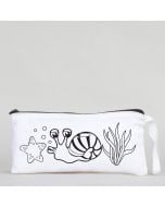 Dyeable Fabric Pencil Case - Sweet Snail