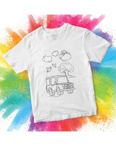 Coloring T-shirt Car - Best Coloring Ideas for Kids