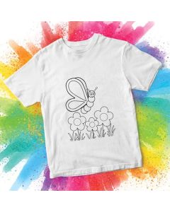 Butterfly Coloring T-shirt Butterfly