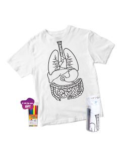 Dyeable T-shirt & Felt-tip Pen - Organ Printed