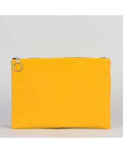 Yellow Ipad Bag Lined  - 30x21 cm