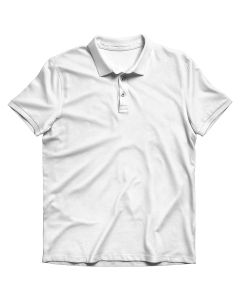 Polo Neck T-shirt - White (Customsize)
