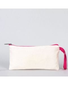 Fabric Pencil Case - Fuchsia Zippered