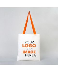 Tote Bags With Color Handles - Orange 35x40cm