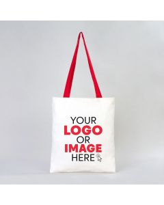 Tote Bags With Color Handles - Black 35x40cm