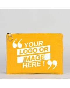 Yellow Portfolio Bag Lined 30x21 cm (Customize)