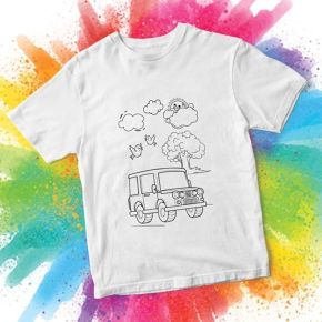 Coloring T-shirt Car - Best Coloring Ideas for Kids