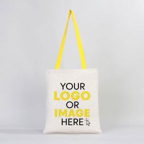 Canvas Bag Yellow Handle - Inner Pocket (Customize)