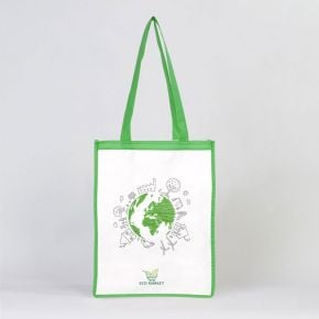 Nonwoven Green Binding Shopping Bag