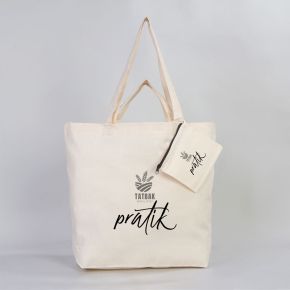 Promotional Foldable Shopping Bag - 2 Color Printed