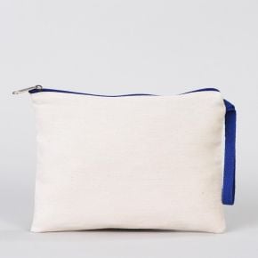 Clutch Bag 21x15 cm - Dark Blue Zippered 