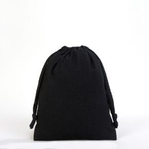 Black Fabric Pouch 15,5x20 cm