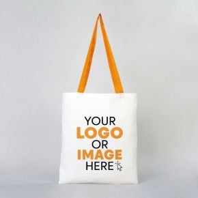 Tote Bags With Color Handles - Mustard 35x40cm