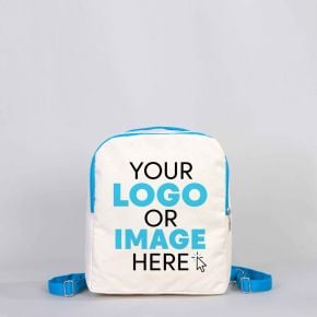 VIP Canvas Backpack Blue - Custom Print